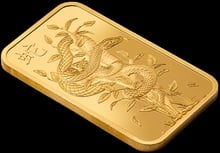 1oz Gold Bar 2025 Year of the Snake PAMP