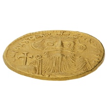 641-668 Gold Solidus Coin Constans II Constantinople