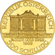 1989 1/4oz Austrian Gold Philharmonic Coin
