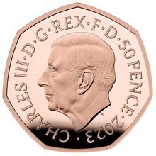 2023 Proof 50p Gold Coin 75 Years of the NHS Boxed