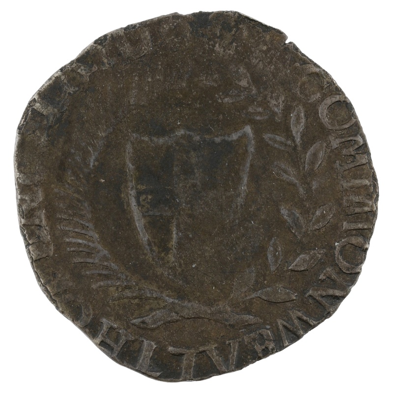 1656 Silver Shilling Coin 