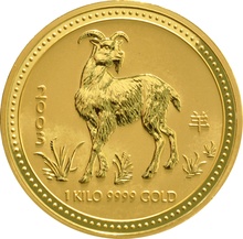 2003 Year of the Goat Gold Coin 1kg Perth Mint Australian Lunar Series