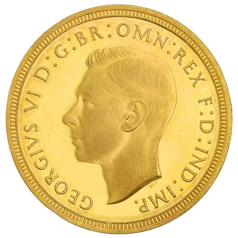 1937 Proof Gold Sovereign Coin George VI
