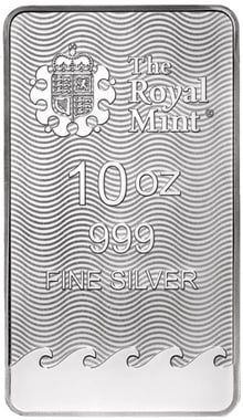 10oz Britannia Minted Silver Bar