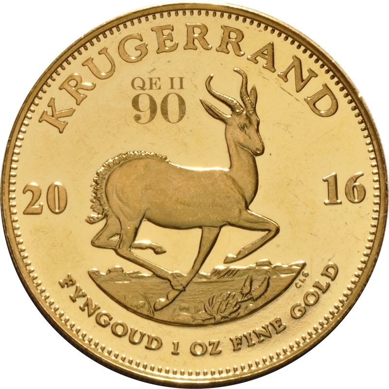 2016 Proof Krugerrand Gold Coin 1oz 90th Birthday