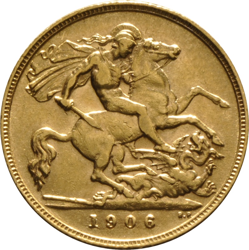 1906 Gold Half Sovereign Edward VII
