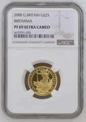 2000 Proof 1/4oz Gold Britannia Coin NGC PF69