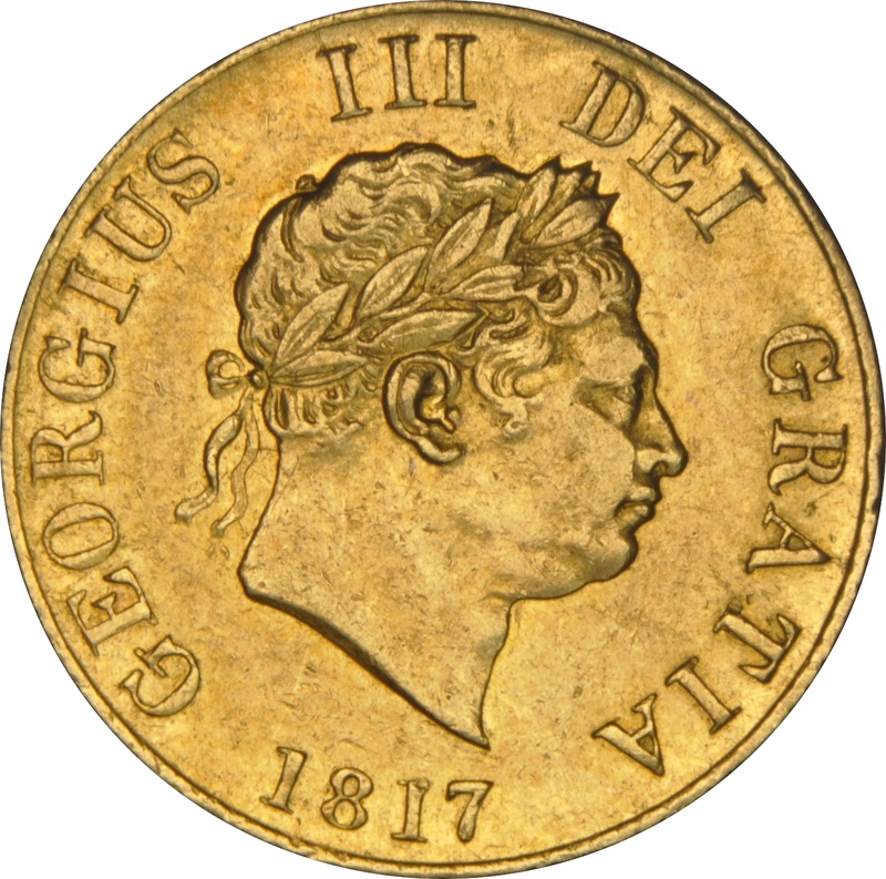 1817 Gold Half Sovereign George III Graded NGC AU53