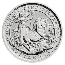 1997-2017 1oz Silver Britannia Coin 20th Anniversary Chariot Design