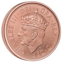 2023 Gold £5 Coin Quintuple Sovereign King Charles III Coronation Brilliant Uncirculated Boxed