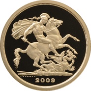 2009 - Gold £5 Proof Coin (Quintuple Sovereign)
