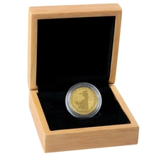 Oak Gold Coin Gift Box 1/2oz Gold Coin 27mm