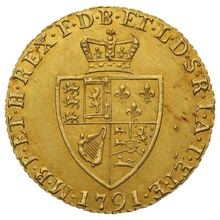 1791 George III Half Guinea Gold Coin