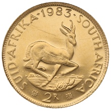 1983 R2 Gold Coin 2 Rand South Africa