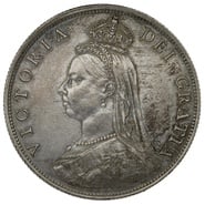 1887 Florin Silver Coin Queen Victoria Extremely Fine