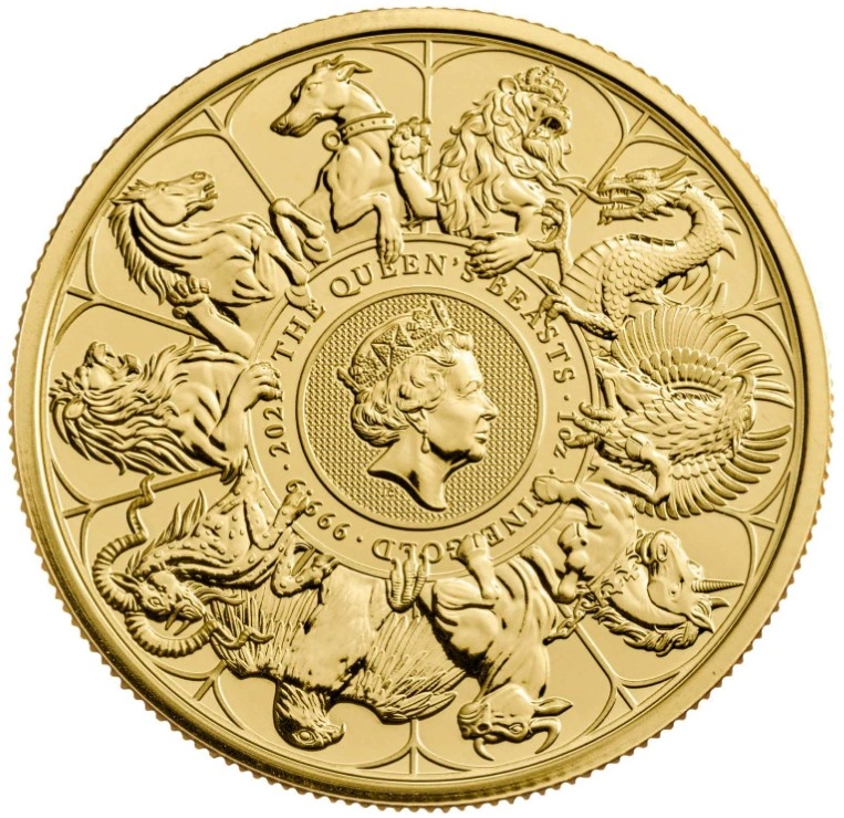 2021 Queen's Beasts Completer Gold Coin 1oz PCGS MS70