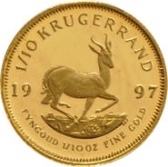 1997 Proof 1/10oz Krugerrand Gold Coin