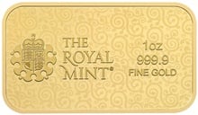1oz Gold Bar Una and the Lion Minted