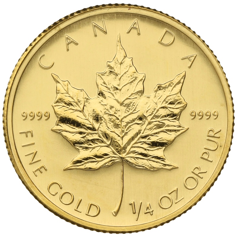2009 Quarter Ounce Gold Canadian Maple