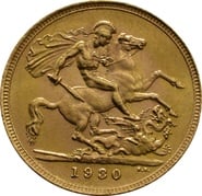 1930 Gold Sovereign Coin George V SA