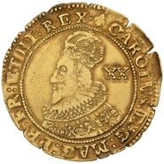 1625 Gold Unite Coin Charles I