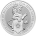 2021 10oz White Lion of Mortimer Silver Coin Queen's Beasts