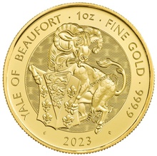 2023 Yale of Beaufort Gold Coin Tudor Beasts 1oz