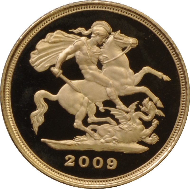 2009 Proof Gold Half Sovereign Elizabeth II Fourth Head