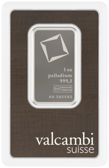1oz Palladium Bar Valcambi