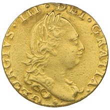 1777 Gold Half Guinea Coin George II