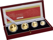 2002 Proof Britannia Gold 4-Coin Set Boxed