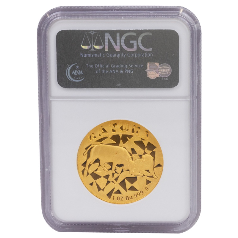 1997 1oz Natura Proof Gold Coin Buffalo NGC PF69