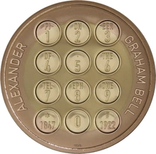 2022 Proof £2 Gold Coin Alexander Graham Bell Boxed