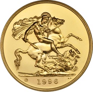 1996 Gold £5 Coin Brilliant Uncirculated