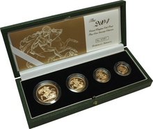 2004 Proof Gold Sovereign 4 Coin Set Boxed