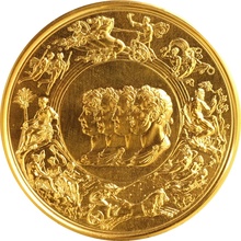 1990 Royal Mint Battle of Waterloo 175th Anniversary Gold Medal Boxed