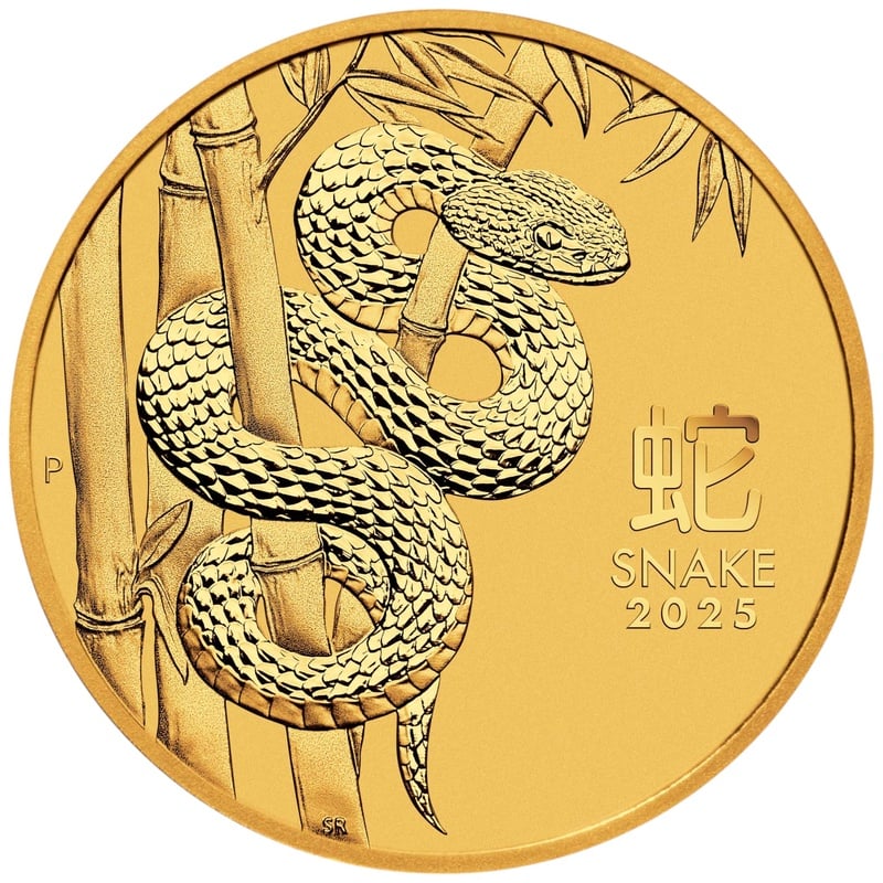 2025 1/20oz Perth Mint Year of the Snake Gold Coin
