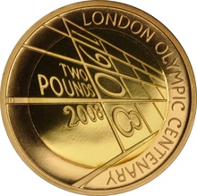 2008 £2 Two Pound Proof Gold Coin: The 4th Olympiad London 1908 Boxed