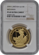 2004 One Ounce Proof Britannia Gold Coin NGC PF69