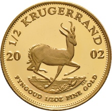 2002 Proof 1/2oz Krugerrand Gold Coin