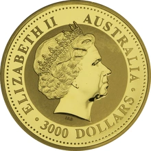 2010 1kg Australian Kangaroo Gold Nugget Coin