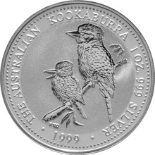 1999 Australian Kookaburra Silver Coin 1oz