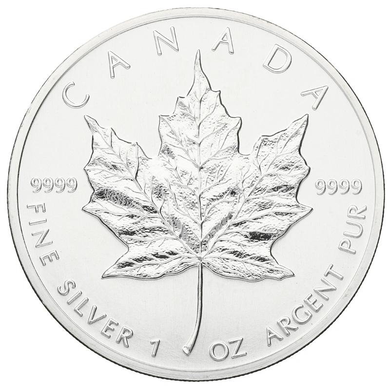 1989 Canadian Silver Maple Leaf Coin 1oz