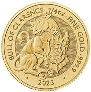 2023 Bull of Clarence Gold Coin Tudor Beasts 1/4oz