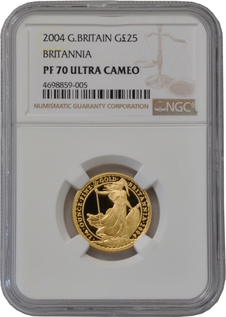 2004 Proof 1/4oz Gold Britannia Coin NGC PF70