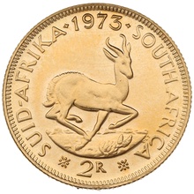 1973 R2 Gold Coin 2 Rand South Africa