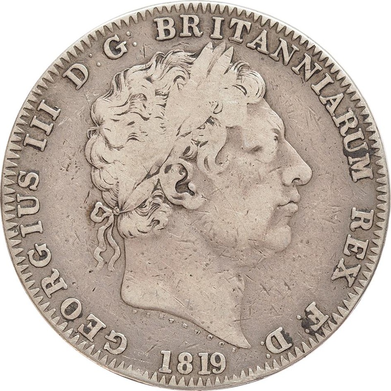 1819 Silver Crown Coin George III