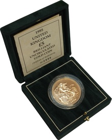 1995 - Gold £5 Brilliant Uncirculated Coin Boxed