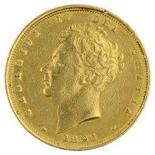 1826 Gold Sovereign Coin George IV