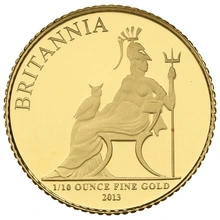 2013 Proof 1/10oz Gold Britannia Coin